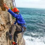 climbing cliff with sea views in dorset activity days for schools & multi activity day
