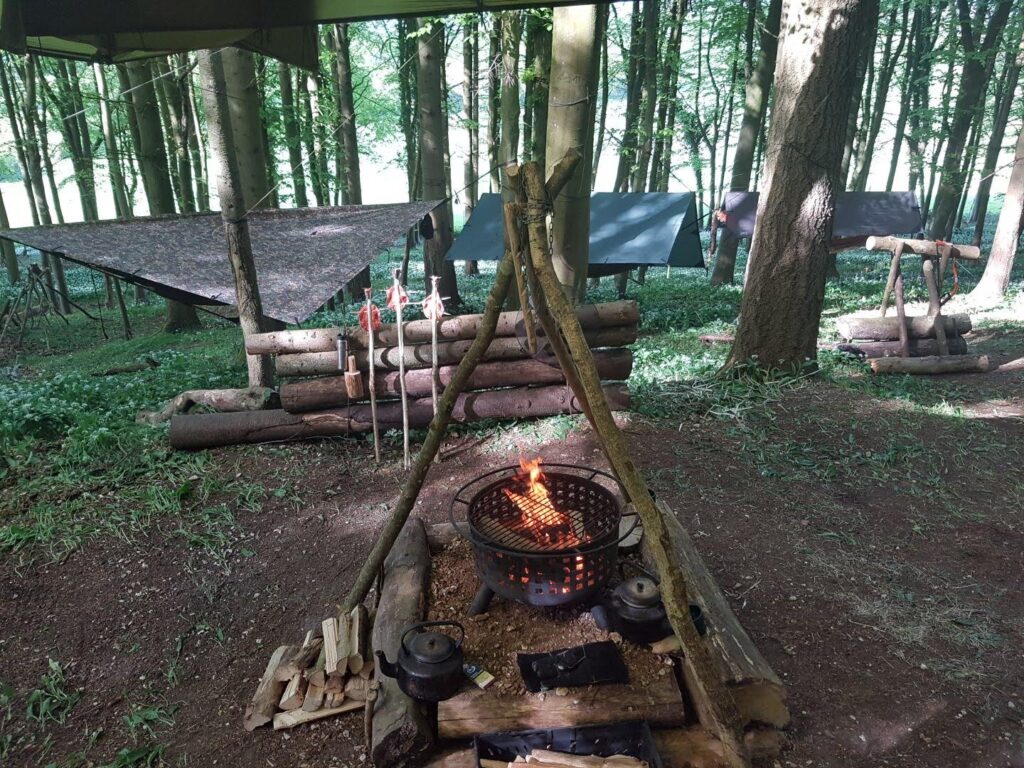 Bushcraft camp cooking