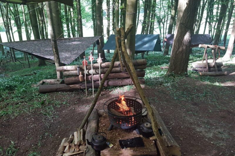 Bushcraft camp cooking
