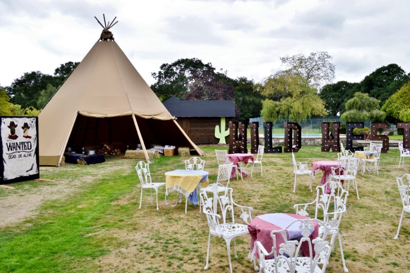 Tipi hire for a birthday party