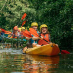 school group kayaking