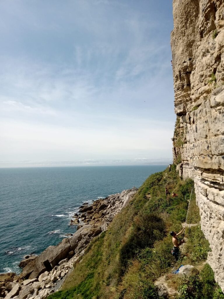 sport climbing on Portland