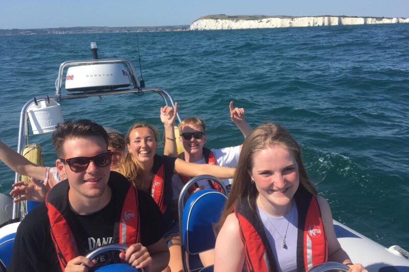 power boating on the jurassic coast