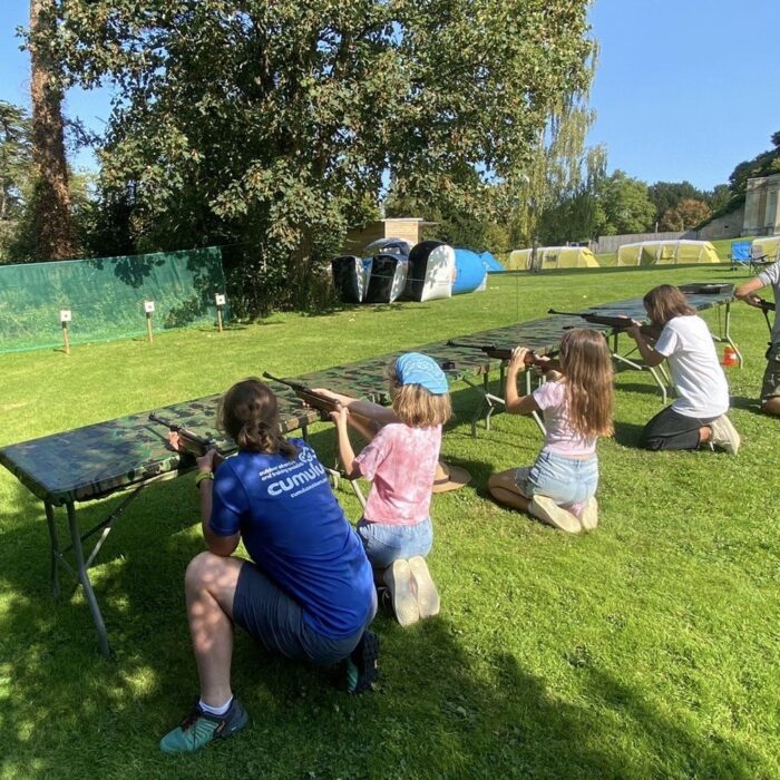rifle practice at hatherop school