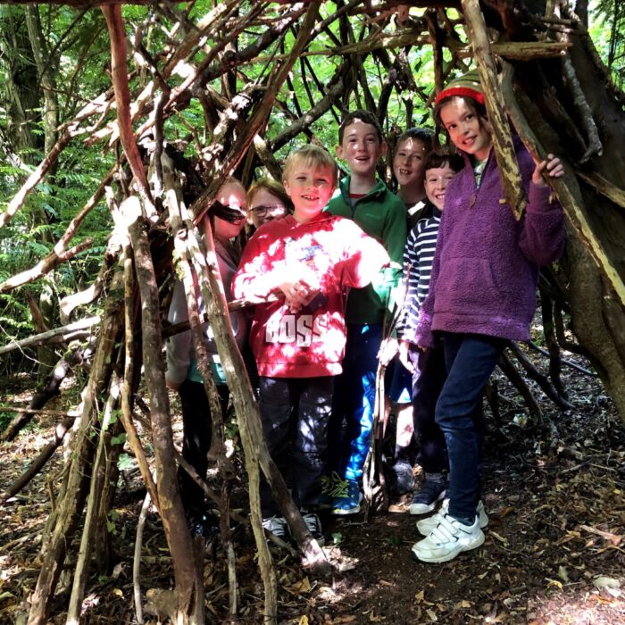hatherop school bushcraft session with cumulus
