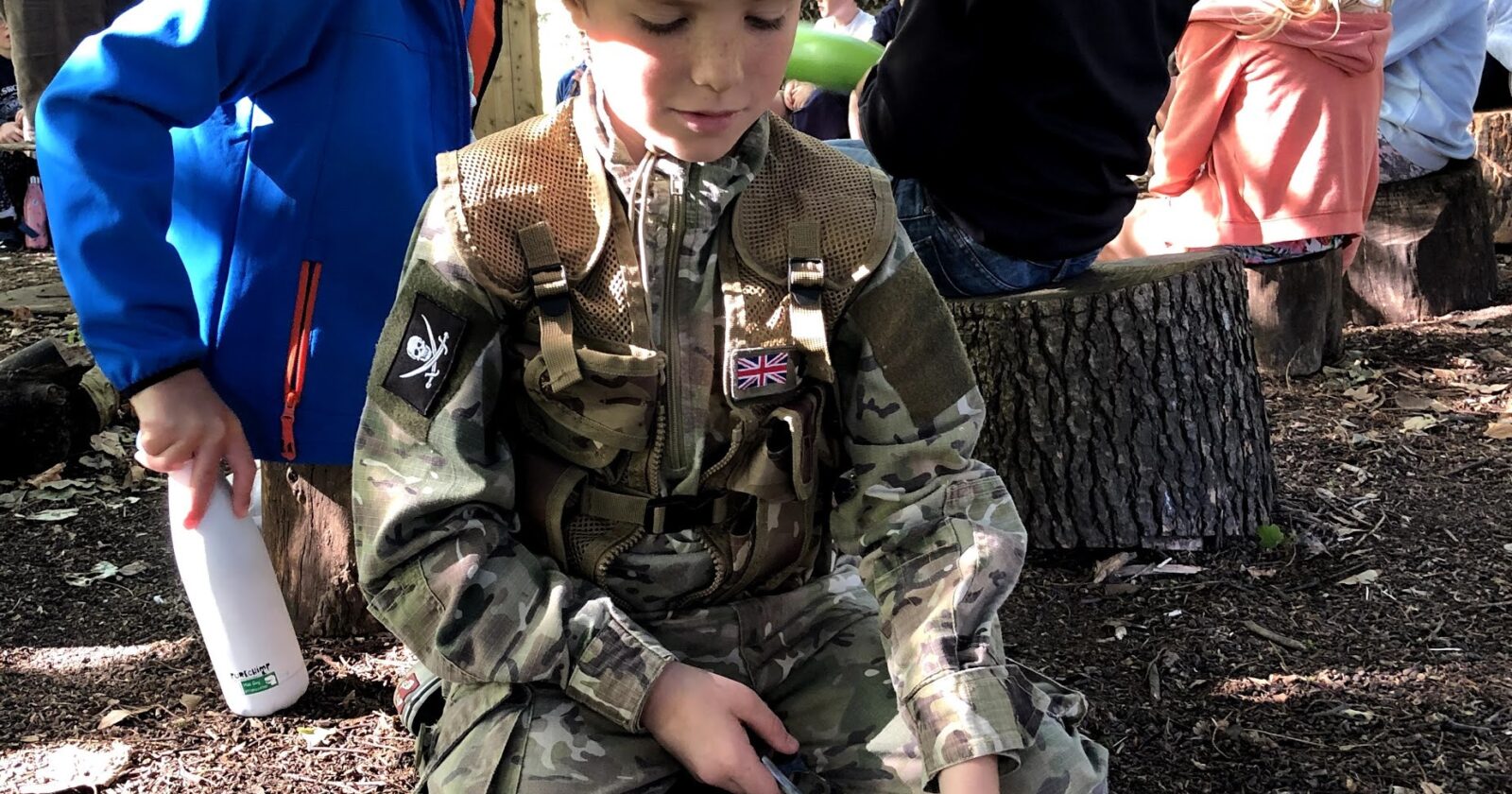 bushcraft session at hatherop