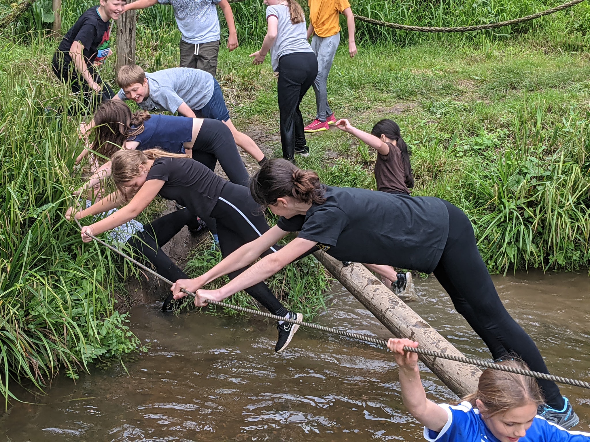 dorset mud run obstacle course school trip