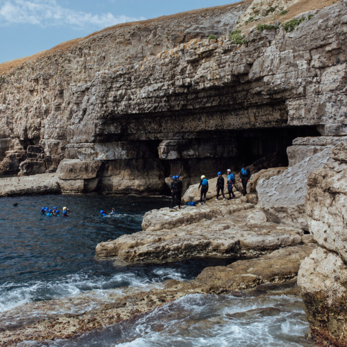 coasteering with cumulus outdoors on the jurassic coast