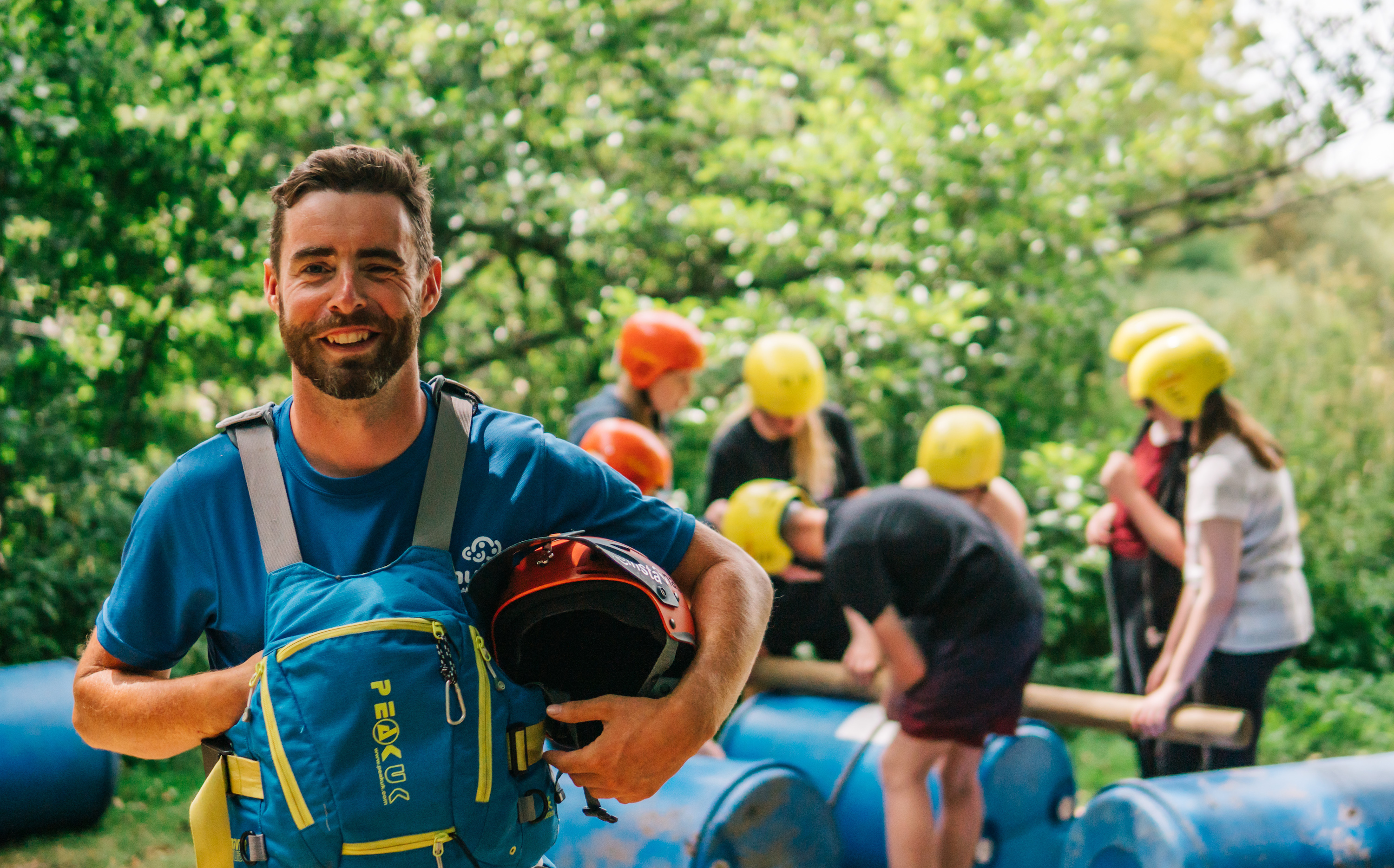 raft building instructor at cumulus outdoors