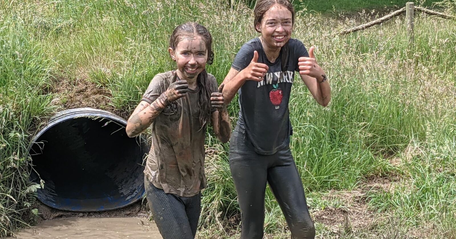 girls dorset mud trail