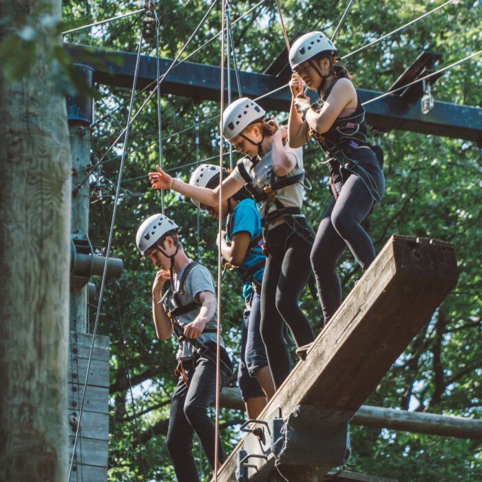 high ropes course for schools dorset multi activity day