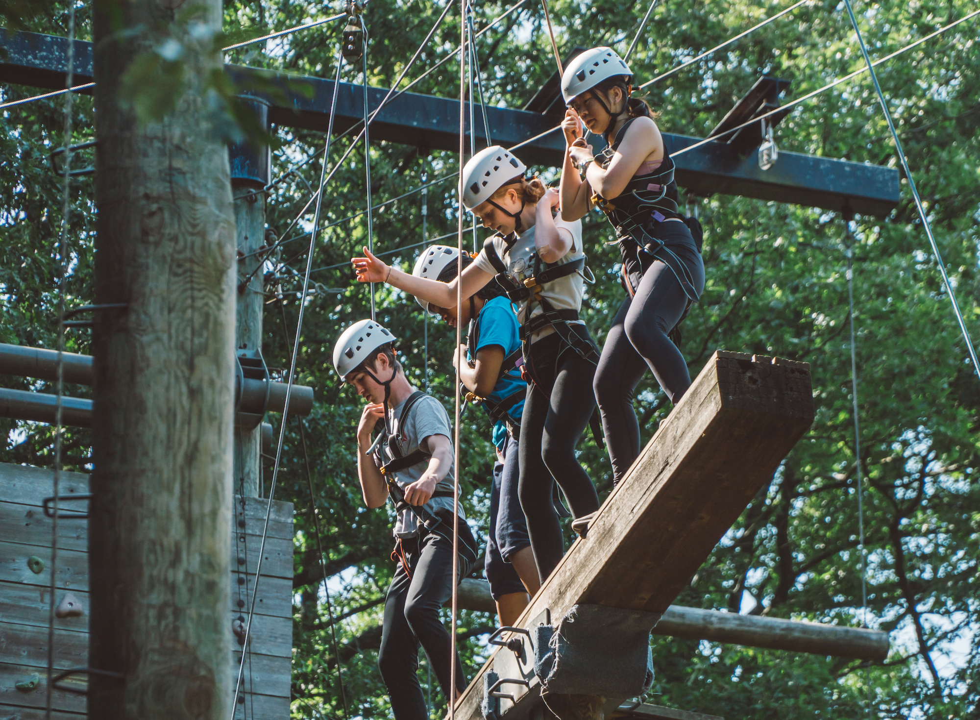 high ropes course for schools dorset