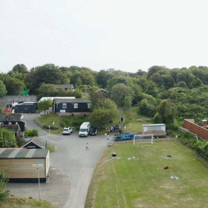aerial view of cumulus outdoors residential centre