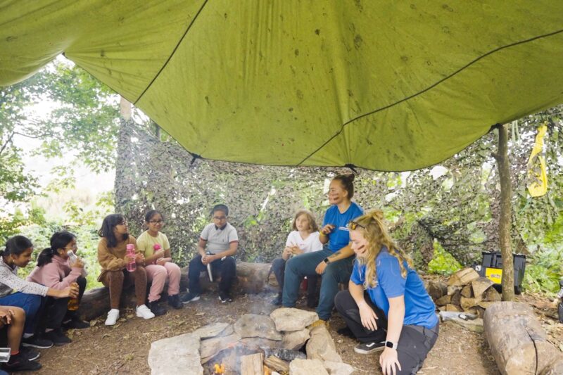 bushcraft session cumulus residential centre