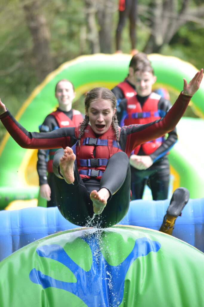 jumping at dorset waterpark
