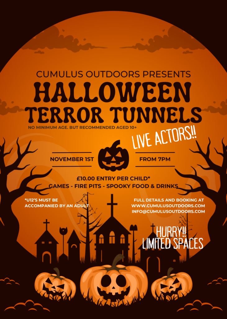 Halloween Terror Tunnels at Cumulus Outdoors on the 1st of November 2024 in Swanage